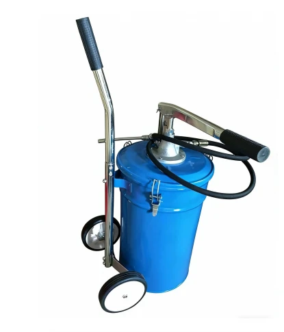25L Portable Hand-Operated Grease Pump Dispenser With Wheels & Trolley 25L Portable Hand-Operated Grease Pump Dispenser With Wheels & Trolley
