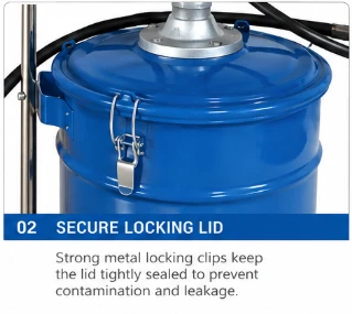 25L Portable Hand-Operated Grease Pump Dispenser With Wheels & Trolley factory 25L Portable Hand-Operated Grease Pump Dispenser With Wheels & Trolley factory