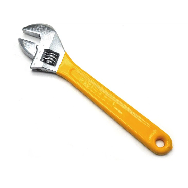 Two-color Adjustable Wrench With Plastic Handle suppliers